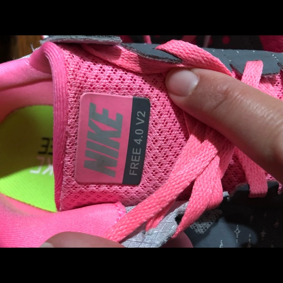 Nike FREE 4.0 V2 - light gray and pink - Picture 6 of 7